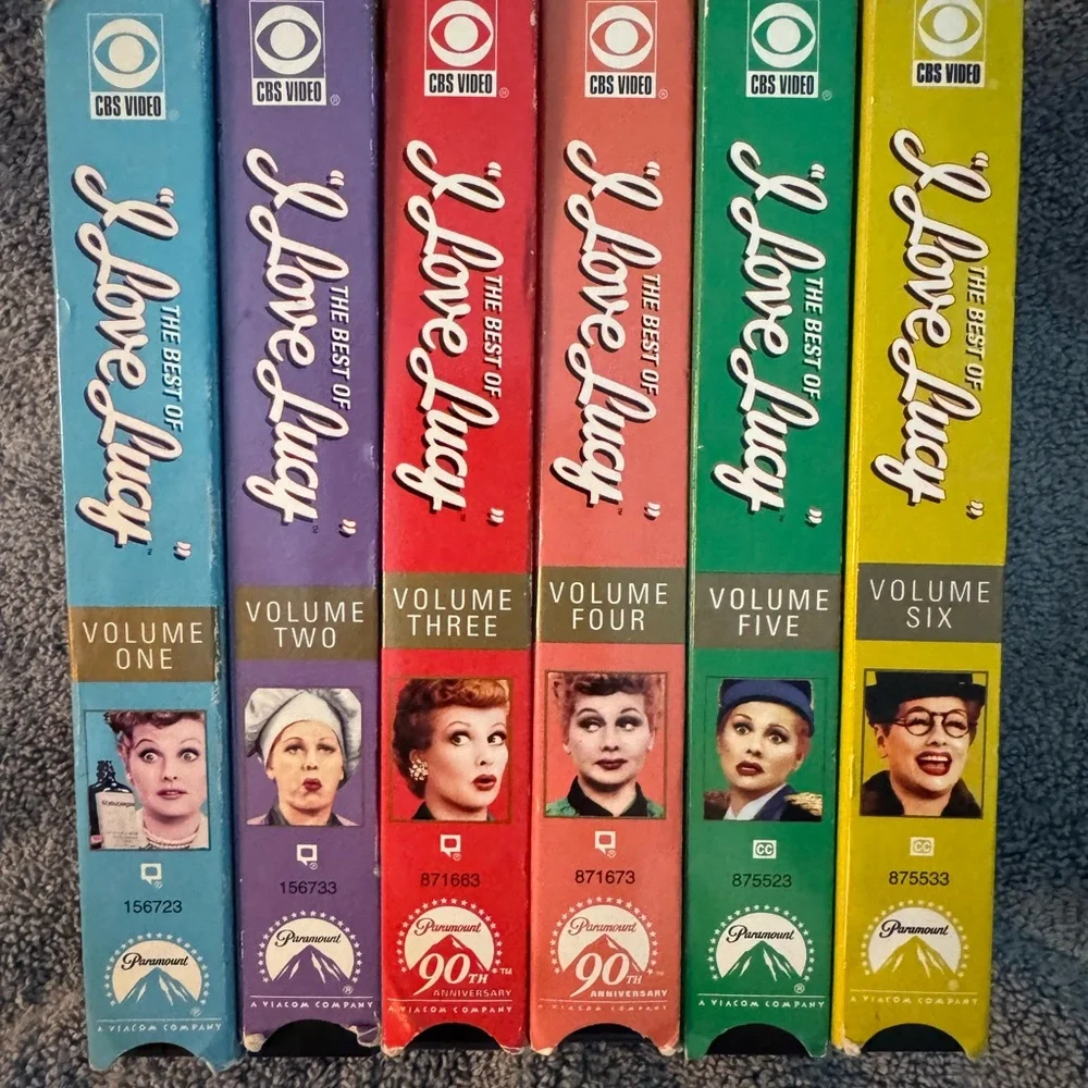 I Love Lucy VHS Set of Six